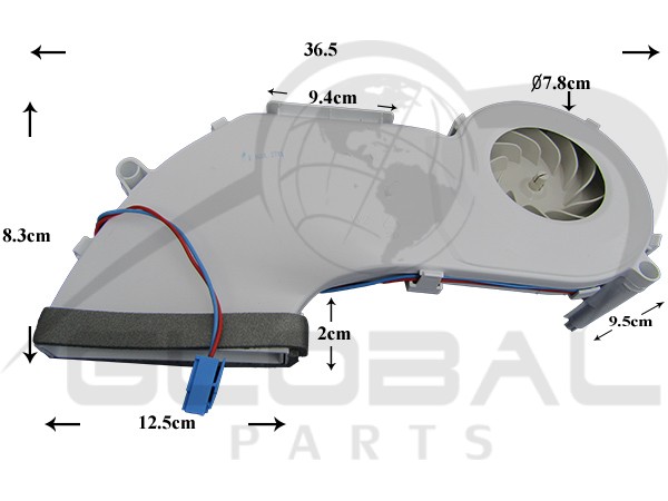 Gallery image 1 of ΑΝΕΜΙΣΤΗΡΑΣ ΨΥΓΕΙΟΥ ΚΑΤΑΨΥΞΗΣ BΟSCH SIEMENS 9V 00742007