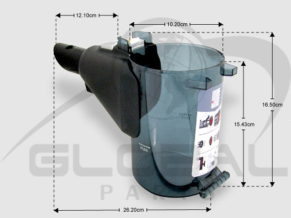 Gallery image 1 of ΓΝΗΣΙΟ ΔΟΧΕΙΟ ΣΚΟΝΗΣ ΣΚΟΥΠΑΣ UNLIMITED SERIE 8 BOSCH 12037880