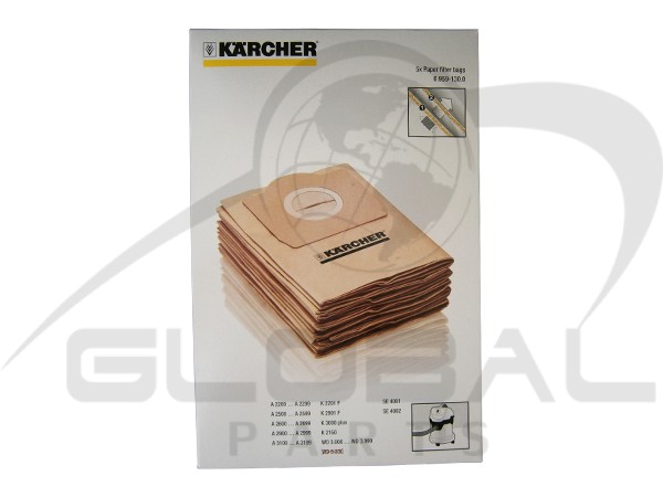 Gallery image 1 of ΣΑΚΟΥΛΑ ΣΚΟΥΠΑΣ KARCHER 2201/2901 6.959-130.0 SET 5 ΤΕΜ