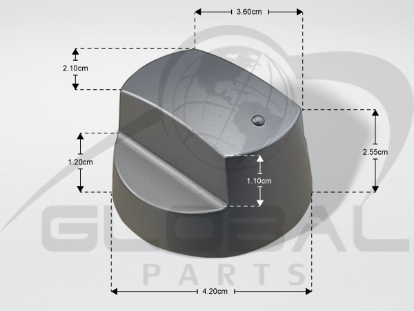 Gallery image 1 of ΓΝΗΣΙΟ ΚΟΥΜΠΙ ΚΟΥΖΙΝΑΣ INOX WHIRLPOOL 481010696975
