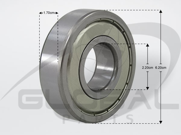 Gallery image 1 of ΡΟΥΛΕΜΑΝ ΠΛΥΝΤΗΡΙΟΥ ELECTROLUX R 6305 ZZ 3790803104 25x62x17