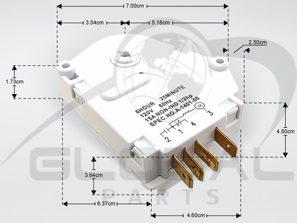 Gallery image 1 of ΧΡΟΝΟΔΙΑΚΟΠΤΗΣ ΑΠΟΨΥΞΗΣ ΨΥΓΕΙΟΥ 6H/25M 110V 15A