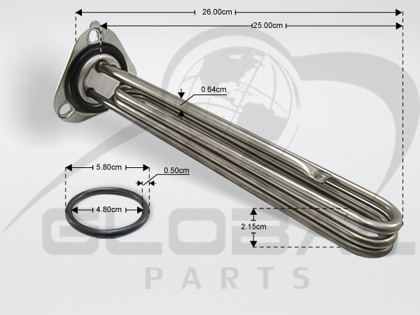 Gallery image 1 of ΑΝΤΙΣΤΑΣΗ ΜΠΟΙΛΕΡ ΕΠΑΓΓ.ΠΛ.ΠΙΑΤΩΝ 3000W 230V LASA 3202500