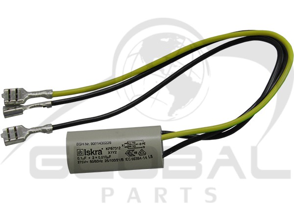 Gallery image 1 of ΠΥΚΝΩΤΗΣ ΑΝΤΙΠΑΡΑΣΙΤΙΚΟΣ 0,1MF+2X0.010MF SIEMENS BOSCH 12028411