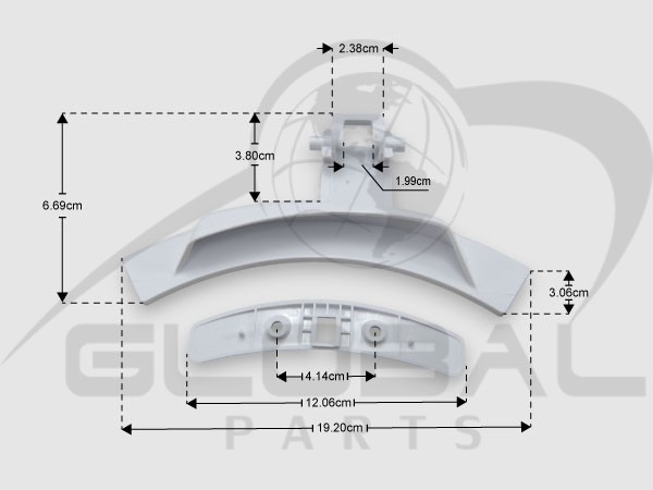Gallery image 2 of ΚΛΕΙΣΤΡΟ ΠΛΥΝΤΗΡΙΟΥ ΡΟΥΧΩΝ AEG ZANUSSI 4055137402