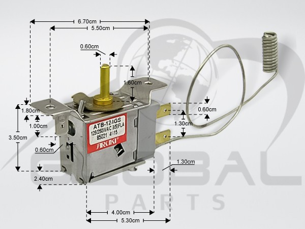 Gallery image 1 of ΘΕΡΜΟΣΤΑΤΗΣ ΚΑΤΑΨΥΚΤΗ ATB-124GS SHARP