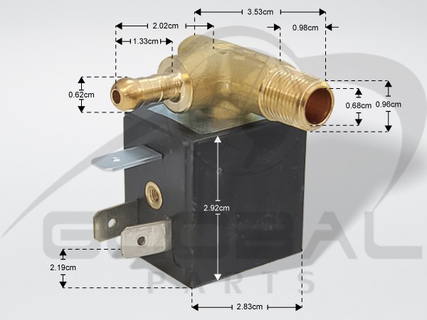 Gallery image 1 of ΒΑΛΒΙΔΑ ΑΤΜΟΣΥΣΤΗΜΑΤΟΣ ΓΩΝΙΑΚΗ ΔΕΞΙΑ CEME 4W 1/8 220V 5228105200