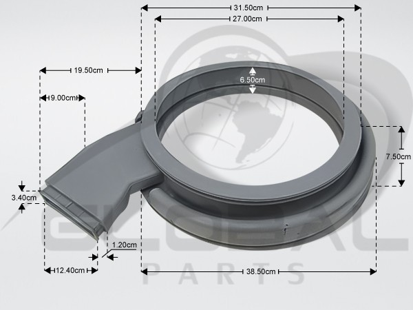 Gallery image 1 of ΛΑΣΤΙΧΟ ΠΟΡΤΑΣ ΣΤΕΓΝΩΤΗΡΙΟΥ SAMSUNG DC97-03576A