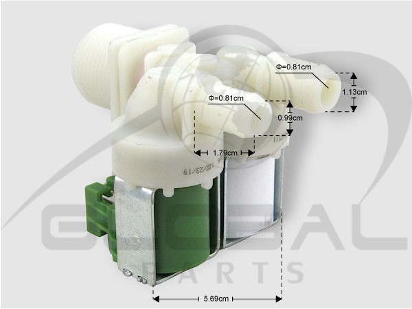 Gallery image 2 of ΒΑΛΒΙΔΑ ΠΛΥΝΤΗΡΙΟY ΡΟΥΧΩΝ ZANUSSI ELECTROLUX ΔΙΠΛΗ ΛΕΥΚΟ 14MM ΠΡΑΣΙΝΟ 12MM