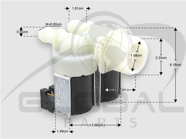 Gallery image 1 of ΒΑΛΒΙΔΑ ΠΛΥΝΤΗΡΙΟΥ ΡΟΥΧΩΝ ΔΙΠΛΗ ΕΥΘΕΙΑ ZANUSSI 1240825040