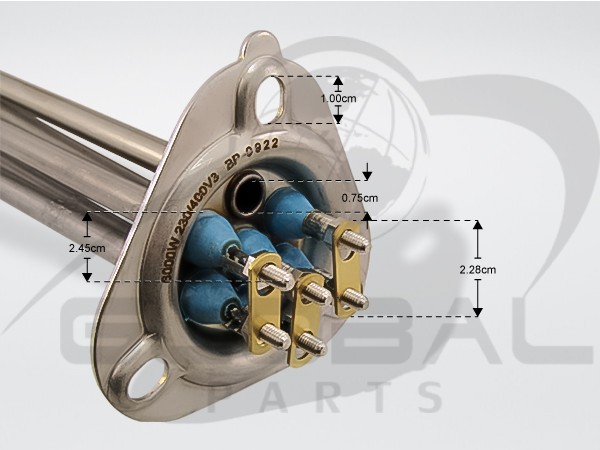 Gallery image 2 of ΑΝΤΙΣΤΑΣΗ ΜΠΟΙΛΕΡ ΕΠΑΓ.ΠΛ.ΠΙΑΤΩΝ 6000W 230/400V