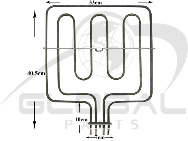 Gallery image 1 of ΑΝΤΙΣΤΑΣΗ ΚΟΥΖΙΝΑΣ ΑΝΩ CANDY VESTEL 2600W 230V 49014170