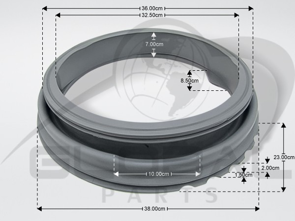 Gallery image 1 of ΛΑΣΤΙΧΟ ΠΟΡΤΑΣ ΠΛΥΝΤΗΡΙΟΥ MIDEA MORRIS BRANDT 12638100000221