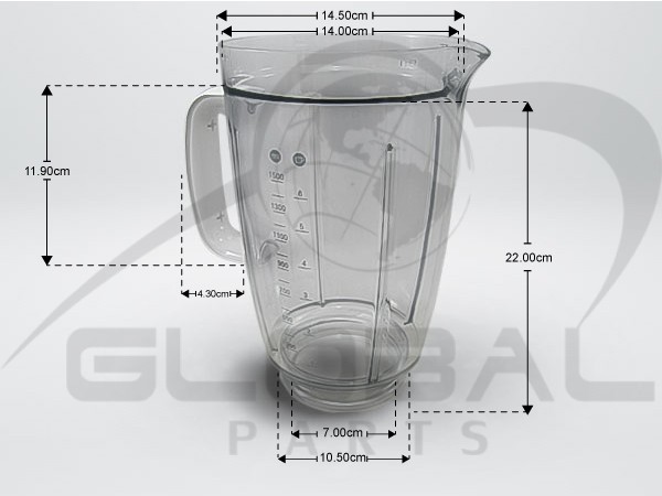 Gallery image 2 of ΚΑΝΑΤΑ ΜΠΛΕΝΤΕΡ KENWOOD KW681153