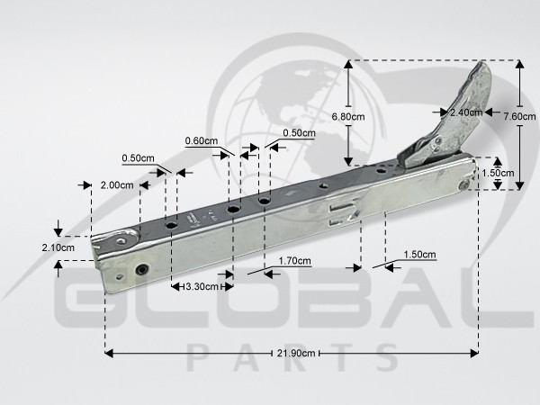 Gallery image 1 of ΜΕΝΤΕΣΕΣ ΑΡΙΣΤΕΡΟΣ-ΔΕΞΙΟΣ ΚΟΥΖΙΝΑΣ SIEMENS BOSCH 00659653