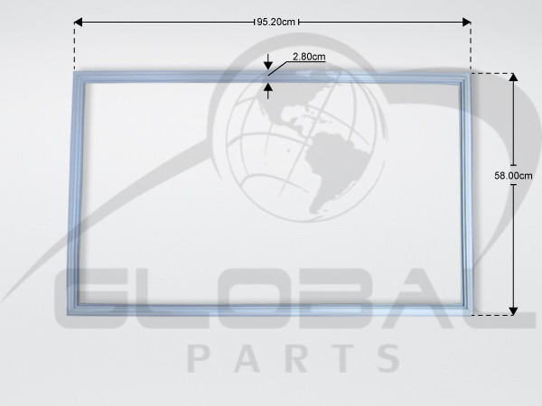 Gallery image 1 of ΛΑΣΤΙΧΟ ΠΟΡΤΑΣ ΣΥΝΤΗΡΗΣΗΣ ΨΥΓΕΙΟΥ ARISTON INDESIT C00114662