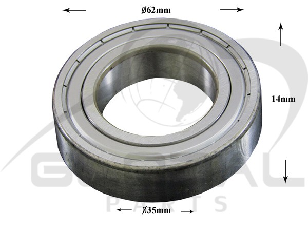 Gallery image 1 of ΡΟΥΛΕΜΑΝ ΠΛΥΝΤΗΡΙΟΥ ΡΟΥΧΩΝ 6007 ZZ SKF 35x62x14