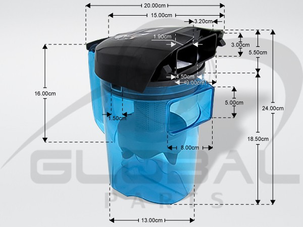 Gallery image 1 of ΓΝΗΣΙΟΣ ΚΑΔΟΣ ΣΚΟΝΗΣ ΣΚΟΥΠΑΣ COMPACT POWER CYCLONIC ROWENTA RS-RT900575
