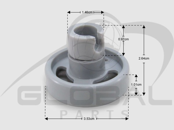 Gallery image 1 of ΡΟΔΑΚΙ ΣΧΑΡΑΣ ΠΛ.ΠΙΑΤΩΝ WHIRLPOOL 482000009033