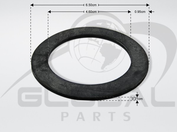 Gallery image 1 of ΦΛΑΤΖΑ ΕΠΙΠΕΔΗ EPDM Φ65Χ46Χ2ΜΜ