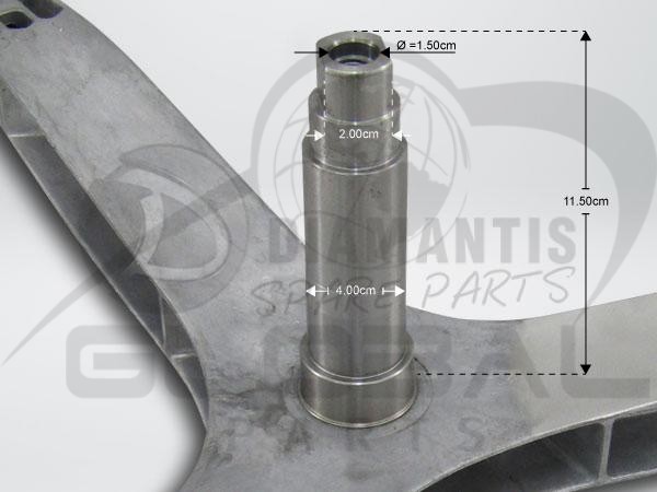 Gallery image 2 of ΑΞΟΝΑΣ ΤΥΜΠΑΝΟΥ ΠΛΥΝΤΗΡΙΟΥ ΡΟΥΧΩΝ SAMSUNG DC97-17234A