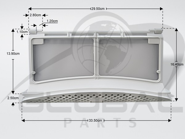 Gallery image 1 of ΦΙΛΤΡΟ ΠΟΡΤΑΣ ΧΝΟΥΔΙΩΝ  ΣΤΕΓΝΩΤΗΡΙΟΥ AEG ZANUSSI 8074539019