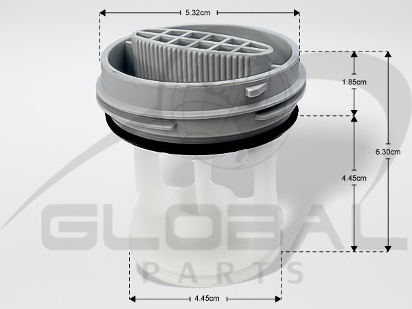 Gallery image 1 of ΦΙΛΤΡO ΠΛΥΝΤΗΡΙΟY ΡΟΥΧΩΝ WHIRLPOOL 481010506380