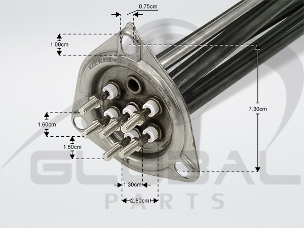 Gallery image 2 of ΑΝΤΙΣΤΑΣΗ ΜΠΟΙΛΕΡ ΕΠΑΓ.ΠΛ.ΠΙΑΤΩΝ 4500W 230/415V