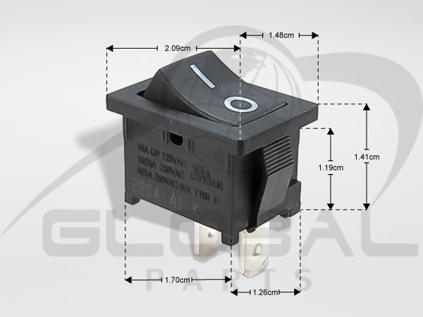 Gallery image 1 of ΔΙΑΚΟΠΤΗΣ ΚΑΛΟΡΙΦΕΡ DELONGHI ON-OFF 13A 250V 5112510031