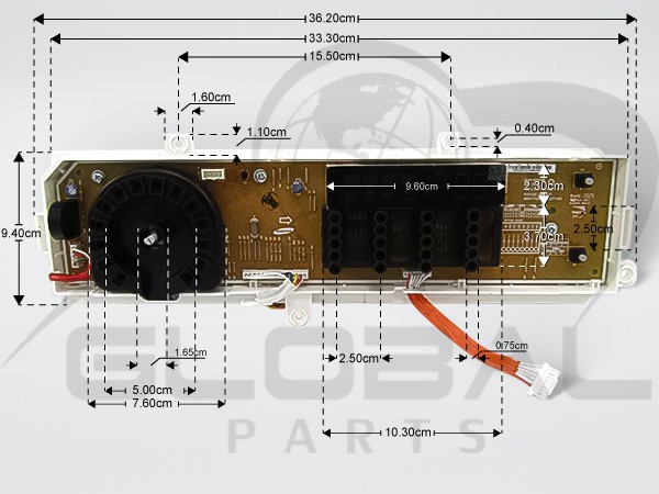 Gallery image 1 of ΠΛΑΚΕΤΑ ΠΛΥΝΤΗΡΙΟΥ ΡΟΥΧΩΝ SAMSUNG DC94-06262A