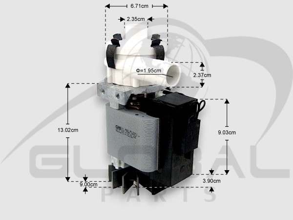 Gallery image 1 of ΜΟΤΕΡ ΠΛΥΣΕΩΣ 190W 220V 50Hz GRE1001