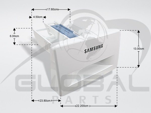 Gallery image 1 of ΓΝΗΣΙΟ ΣΥΡΤΑΡΙ ΣΑΠΟΥΝΟΘΗΚΗΣ ΠΛΥΝΤΗΡΙΟΥ SAMSUNG DC97-17310B