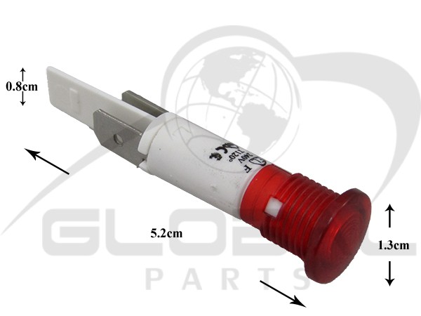 Gallery image 1 of ΕΝΔΕΙΚΤΙΚΗ ΛΥΧΝΙΑ ΚΟΚΚΙΝΗ 240V 120°C