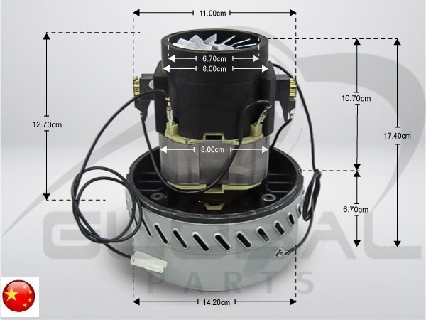 Gallery image 1 of ΜΟΤΕΡ ΣΚΟΥΠΑΣ ΠΛΥΣΕΩΣ 1200W 18CM ΚΙΝΑΣ