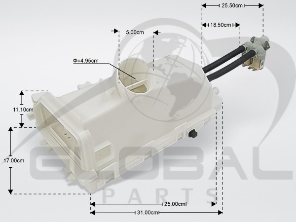 Gallery image 1 of ΣΑΠΟΥΝΟΘΗΚΗ ΠΛΥΝΤΗΡΙΟΥ ΡΟΥΧΩΝ SAMSUNG DC97-16643A