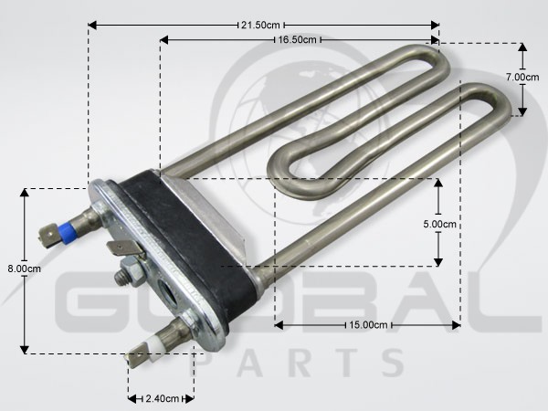 Gallery image 1 of ΑΝΤΙΣΤΑΣΗ ΠΛΥΝΤΗΡΙΟΥ ΡΟΥΧΩΝ 1900W 230V