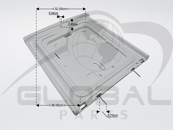 Gallery image 2 of ΠΟΡΤΑ ΠΛΥΝΤΗΡΙΟΥ ΡΟΥΧΩΝ WHIRLPOOL 481010443782