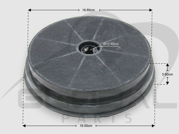 Gallery image 1 of ΦΙΛΤΡΟ ΑΠΟΡΡΟΦΗΤΗΡΑ AEG ZANUSSI ELECTROLUX PYRAMIS 50268165003
