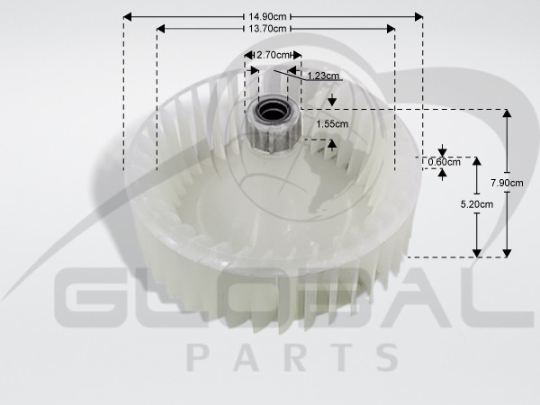 Gallery image 1 of ΓΝΗΣΙΑ ΦΤΕΡΩΤΗ ΜΟΤΕΡ ΣΤΕΓΝΩΤΗΡΙΟΥ SAMSUNG DC82-01208A