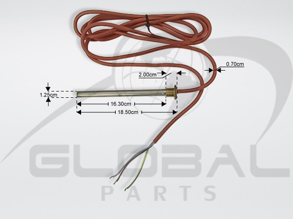 Gallery image 1 of ΑΝΤΙΣΤΑΣΗ ΕΞΑΤΜΙΣΗΣ ΝΕΡΟΥ PTC 180MM 230W 230V