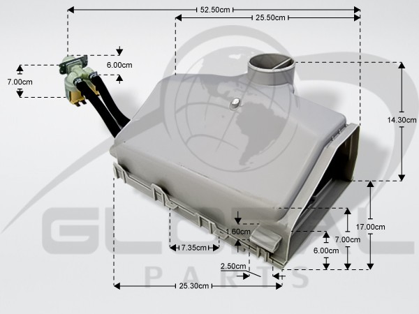 Gallery image 1 of ΣΑΠΟΥΝΟΘΗΚΗ ΠΛΥΝΤΗΡΙΟΥ ΡΟΥΧΩΝ LG ACZ72910201