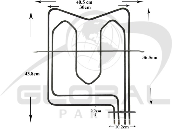 Gallery image 1 of ΑΝΤΙΣΤΑΣΗ ΚΟΥΖΙΝΑΣ ΑΝΩ ARISTON INDESIT 800+1200W C00078419