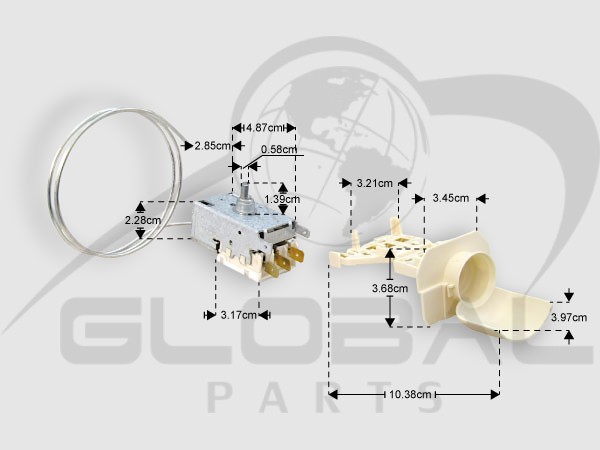 Gallery image 1 of ΓΝΗΣΙΟΣ ΘΕΡΜΟΣΤΑΤΗΣ ΨΥΓΕΙΟΥ K59-S1899 WHIRLPOOL 481228238084