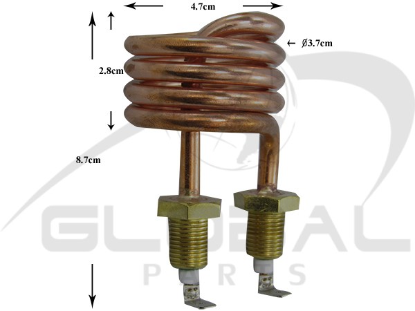 Gallery image 1 of ΑΝΤΙΣΤΑΣΗ ΕΠΑΓΓ.ΚΑΦΕΤΙΕΡΑΣ 1/4'' 1000W 230V 2 ΕΠΑΦΩΝ