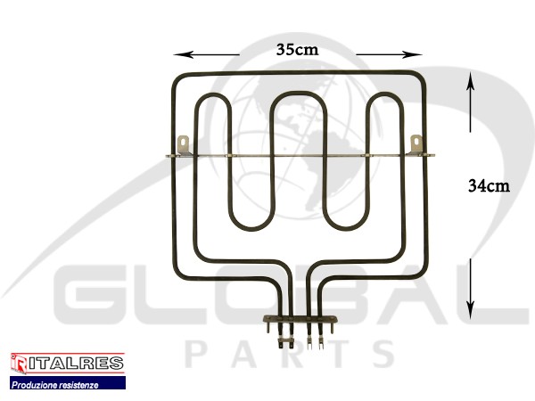 Gallery image 1 of ΑΝΤΙΣΤΑΣΗ ΚΟΥΖΙΝΑΣ ΑΝΩ ZANUSSI 800+1800W 3570355010