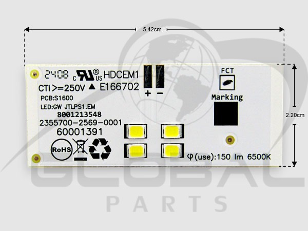Gallery image 1 of ΓΝΗΣΙΑ ΛΑΜΠΑ LED ΨΥΓΕΙΟΥ BOSCH PITSOS SIEMENS 10022299