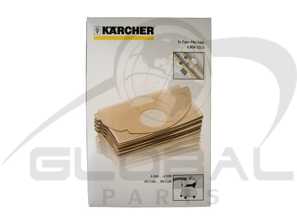 Gallery image 1 of ΣΑΚΟΥΛΑ ΣΚΟΥΠΑΣ KARCHER A2054ME 6.904-322.0 SET 5 ΤΕΜ