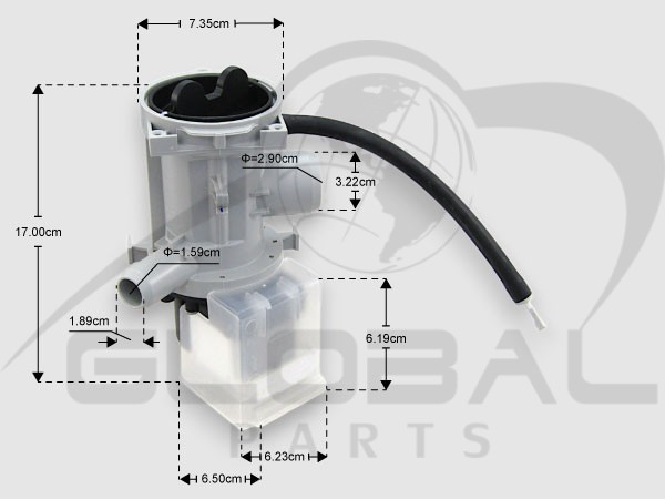 Gallery image 1 of ΑΝΤΛΙΑ ΠΛΥΝΤΗΡΙΟΥ ΡΟΥΧΩΝ LG MORRIS 220/240V 4681EA2002B