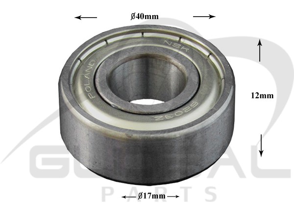 Gallery image 1 of ΡΟΥΛΕΜΑΝ ΠΛΥΝΤΗΡΙΟY ΡΟΥΧΩΝ 6203 ZZ NSK 17x40x12