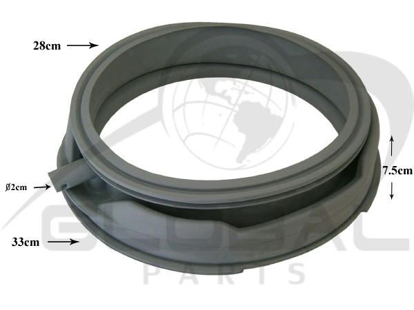 Gallery image 1 of ΛΑΣΤΙΧΟ ΠΟΡΤΑΣ ΠΛΥΝΤΗΡΙΟY ΡΟΥΧΩΝ SIEMENS BOSCH BALAY ME TΡΥΠΑ 00281835